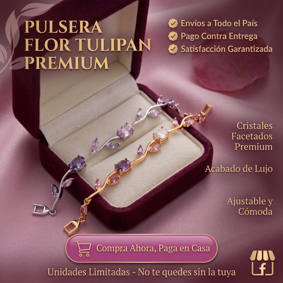 Pulsera Flor Tulipan