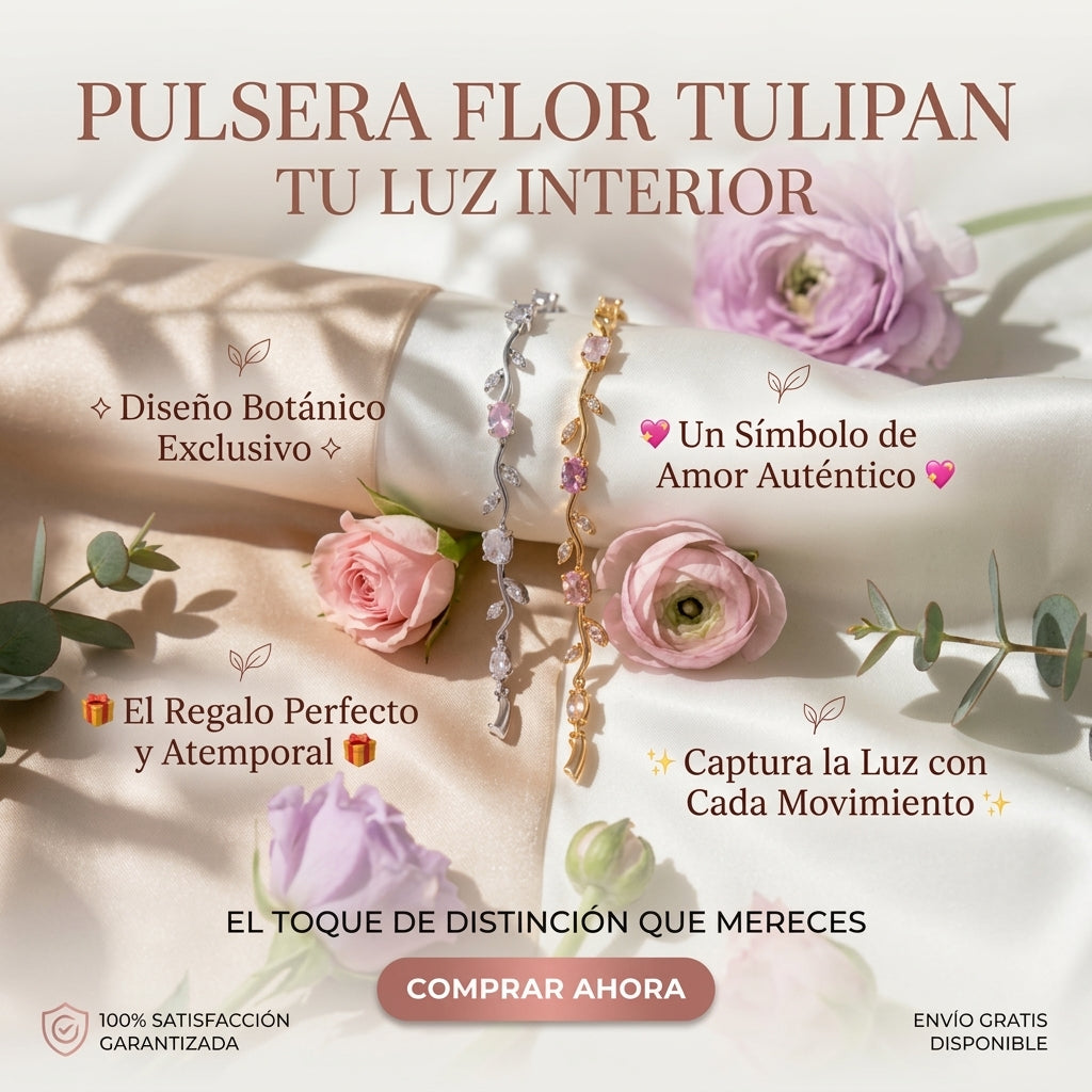 Pulsera Flor Tulipan